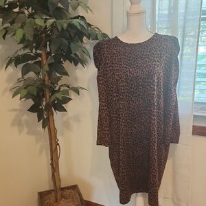 NWOT; Leopard Print Dress